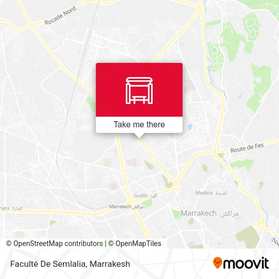 Faculté De Semlalia map