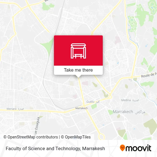Faculty of Science and Technology map