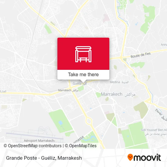 Grande Poste - Guéliz plan
