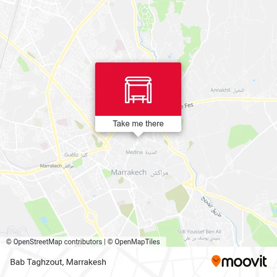 Bab Taghzout map