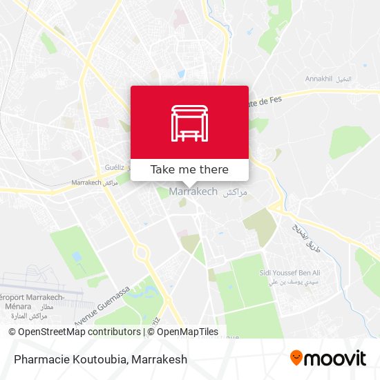 Pharmacie Koutoubia map