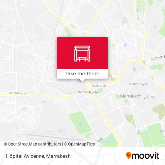 Hôpital Avicenne map