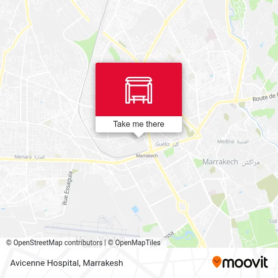 Avicenne Hospital map