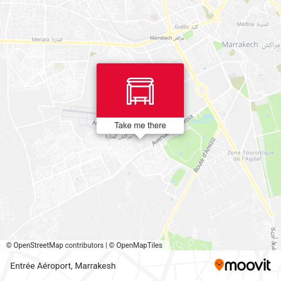 Entrée Aéroport map