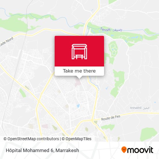 Hôpital Mohammed 6 map