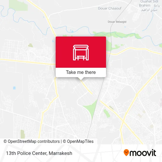 13th Police Center map