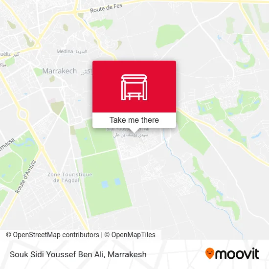 Souk Sidi Youssef Ben Ali map