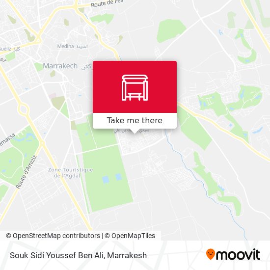 Souk Sidi Youssef Ben Ali map