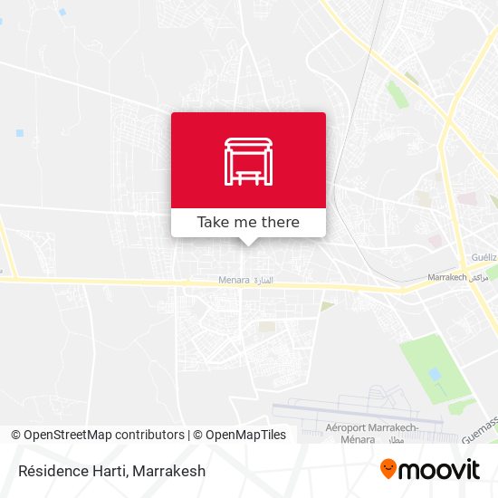 Résidence Harti map