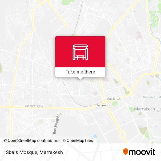 Sbais Mosque map