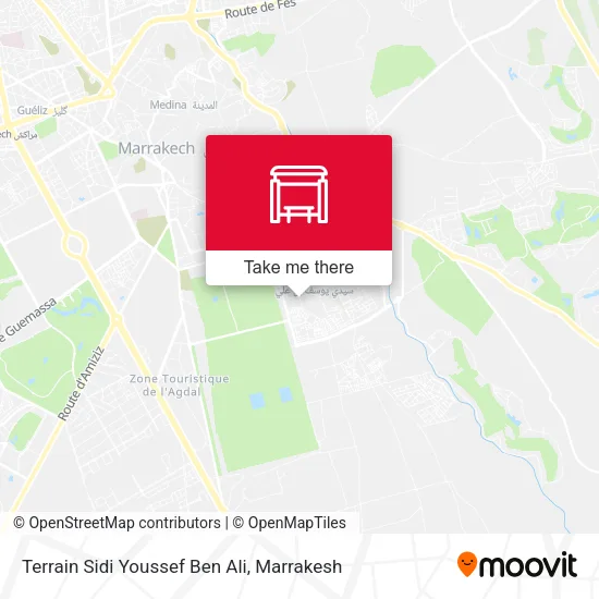 Terrain Sidi Youssef Ben Ali map