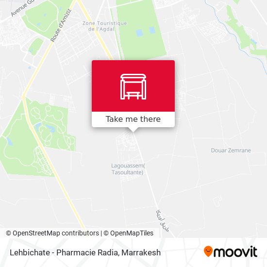 Lehbichate - Pharmacie Radia map