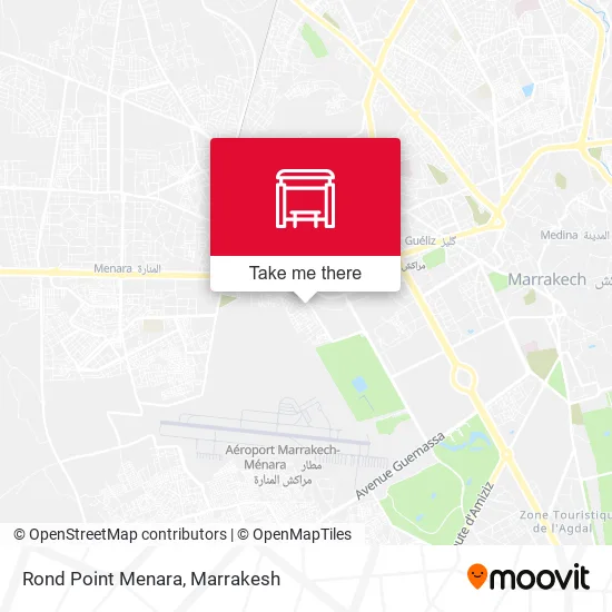 Rond Point Menara map