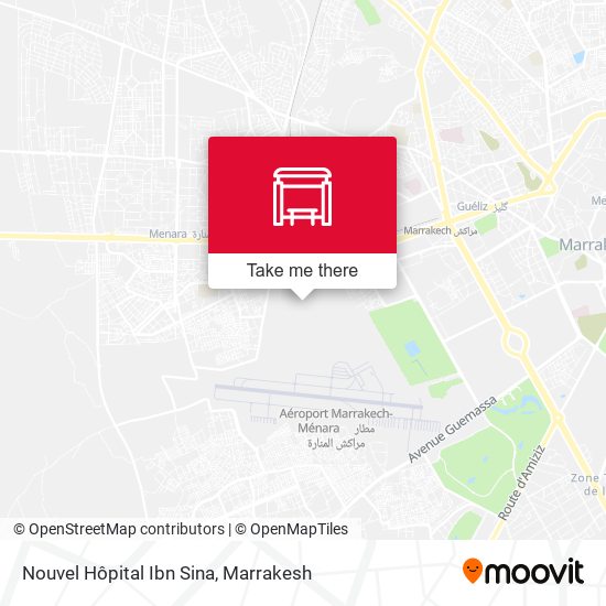 Nouvel Hôpital Ibn Sina map