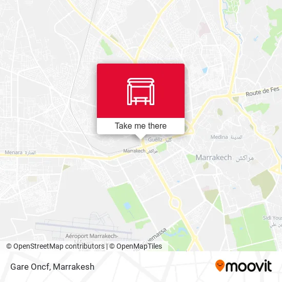 Gare Oncf map