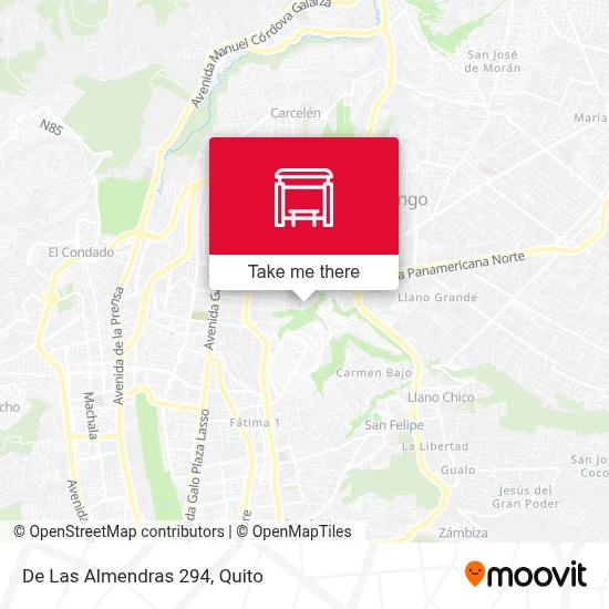 De Las Almendras 294 map