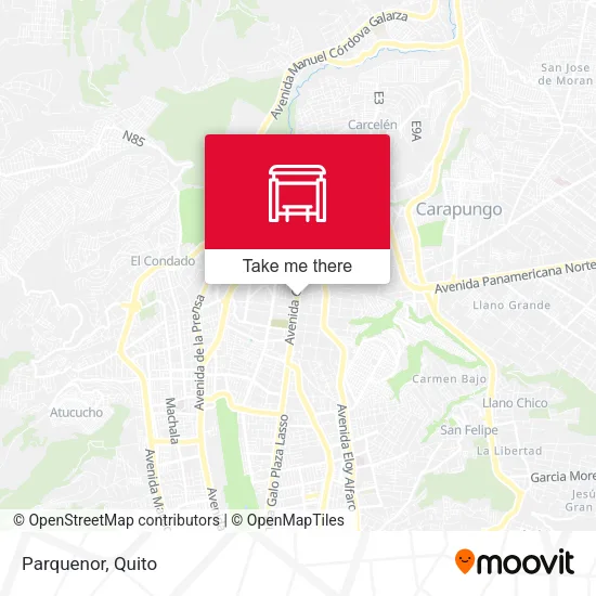 Mapa de Parquenor