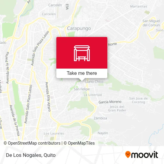 De Los Nogales map