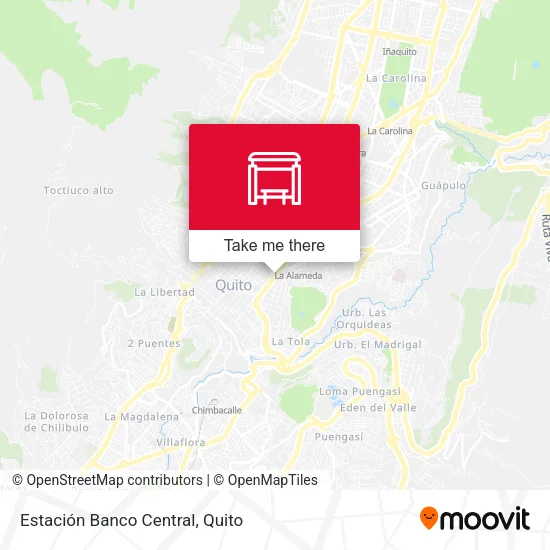 Mapa de Estación Banco Central