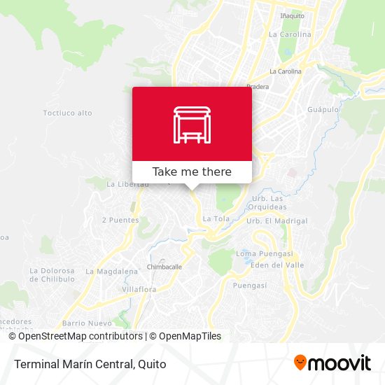 Mapa de Terminal Marín Central