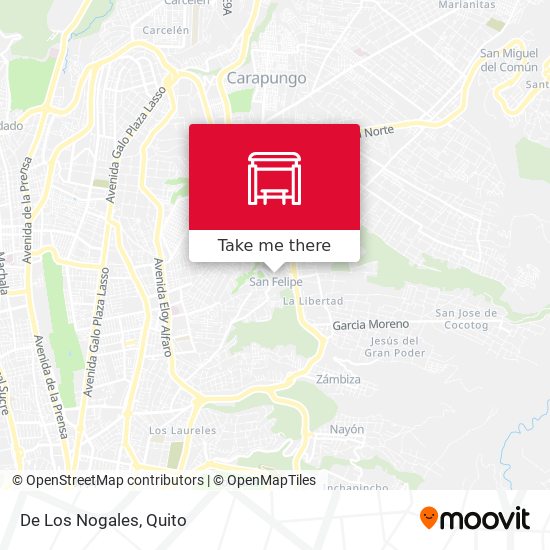 Mapa de De Los Nogales