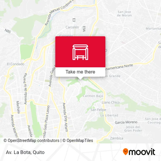 Mapa de Av. La Bota