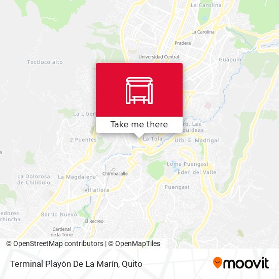 Mapa de Terminal Playón De La Marín
