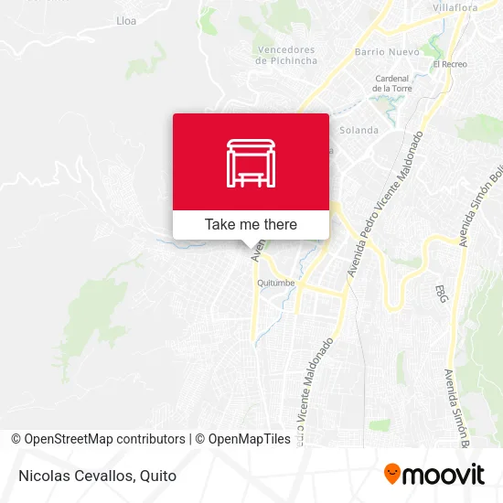 Mapa de Nicolas Cevallos