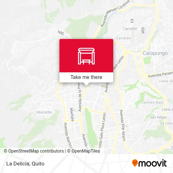 La Delicia map