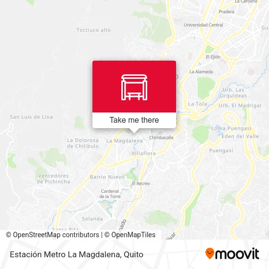 Mapa de Estación Metro La Magdalena