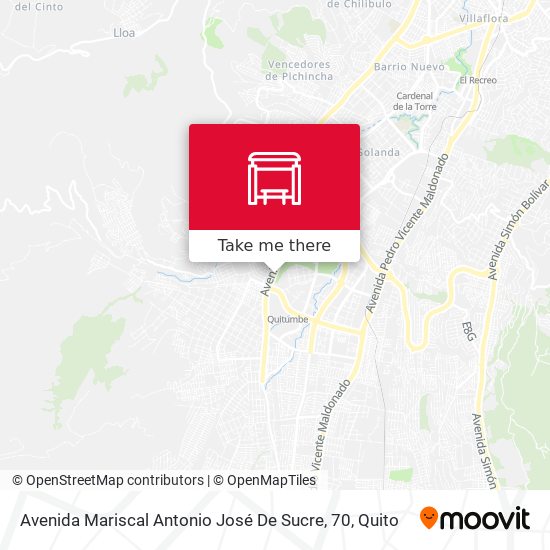 Mapa de Avenida Mariscal Antonio José De Sucre, 70