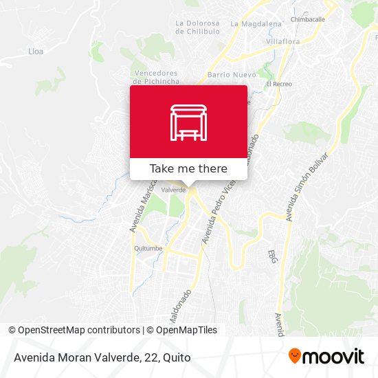 Mapa de Avenida Moran Valverde, 22