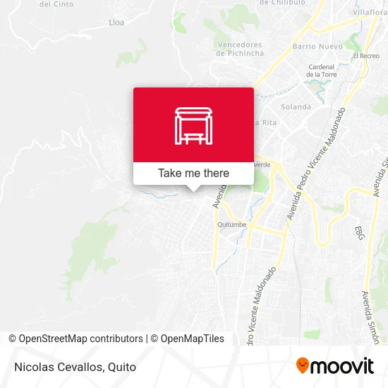 Mapa de Nicolas Cevallos