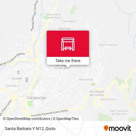 Mapa de Santa Barbara Y N12
