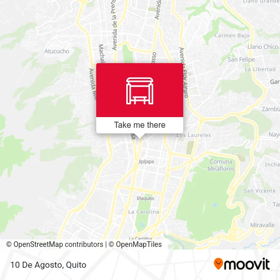Mapa de 10 De Agosto