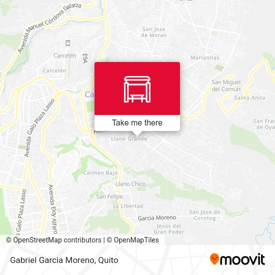 Mapa de Gabriel Garcia Moreno
