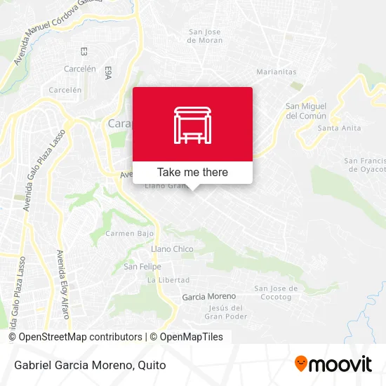Mapa de Gabriel Garcia Moreno