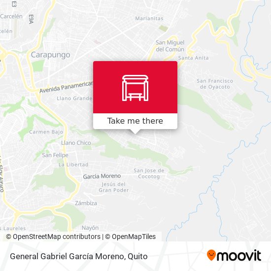 General Gabriel García Moreno map
