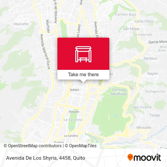 Mapa de Avenida De Los Shyris, 4458