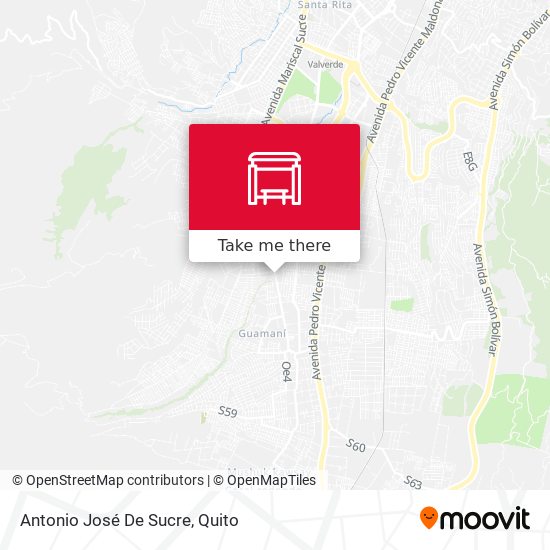 Antonio José De Sucre map