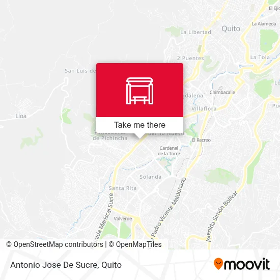 Antonio Jose De Sucre map