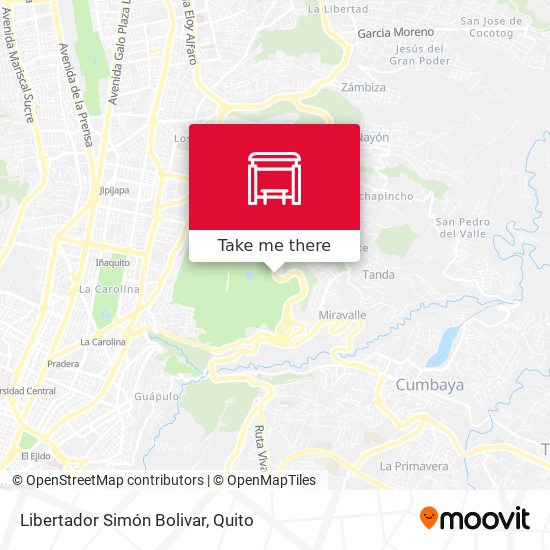 Libertador Simón Bolivar map