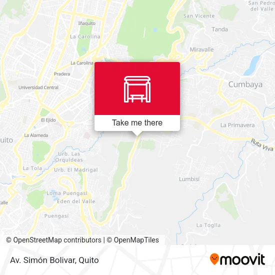 Av. Simón Bolivar map
