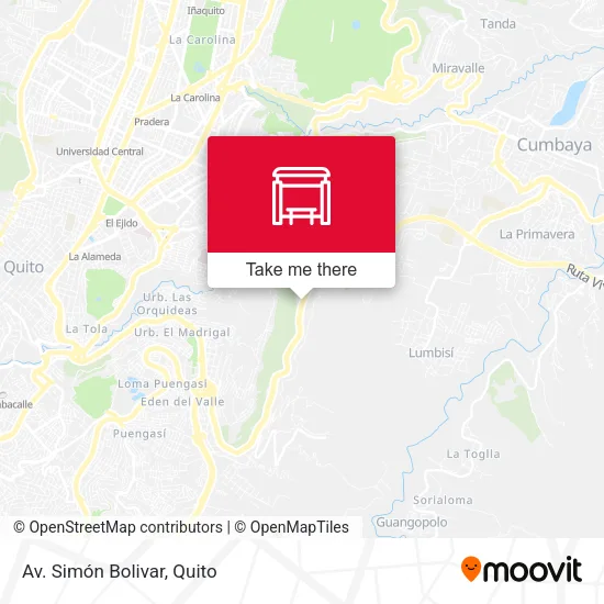Av. Simón Bolivar map