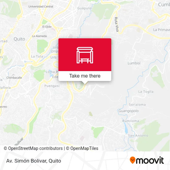 Av. Simón Bolivar map