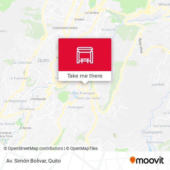 Mapa de Av. Simón Bolivar