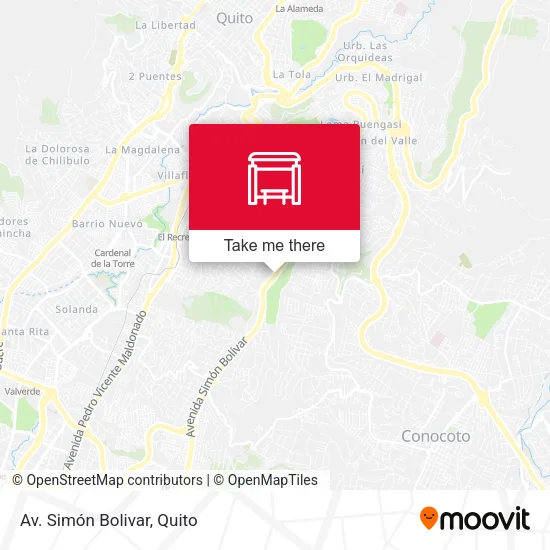 Av. Simón Bolivar map