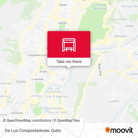 De Los Conquistadores map