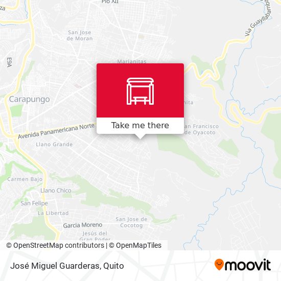 José Miguel Guarderas map