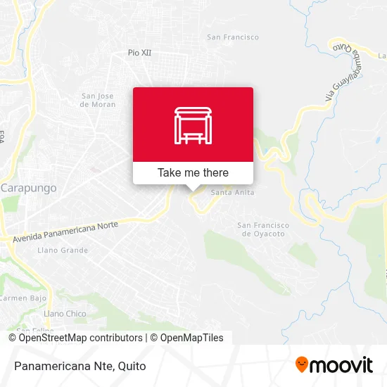 Panamericana Nte map